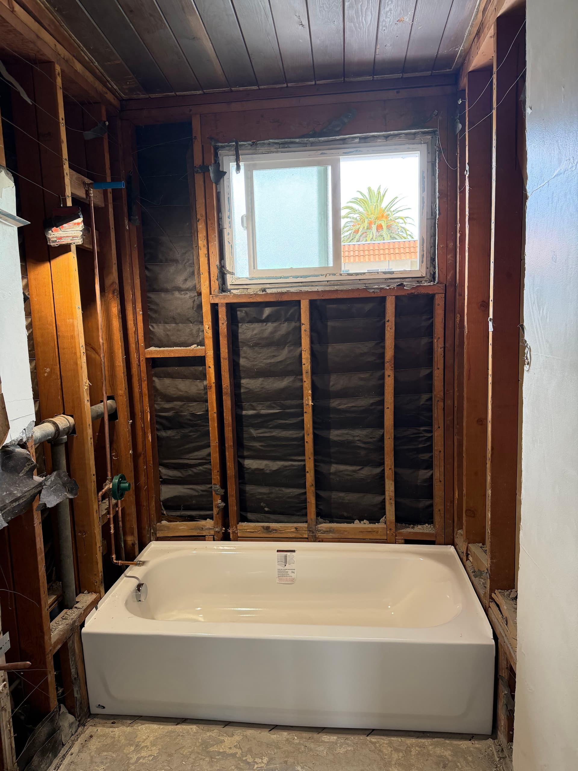 Tub and Shower Install Done Right From the Studs Out image