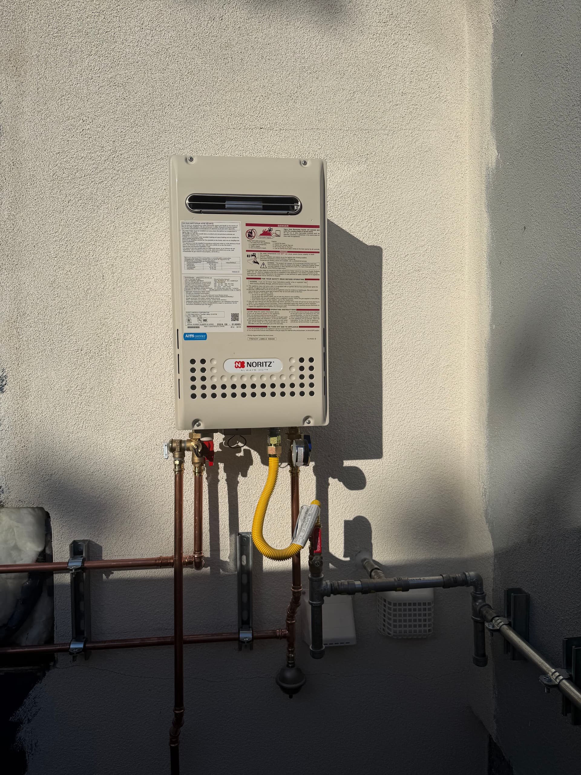 Noritz Tankless Water Heater Installation Done Right image