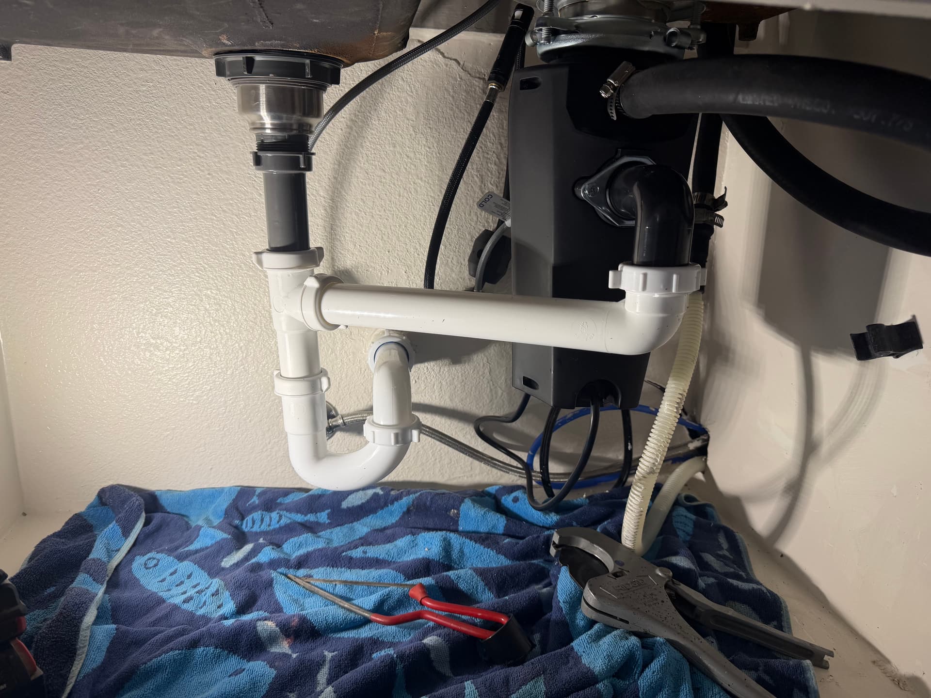 Kitchen Sink Leak Fixed and Flowing Right image